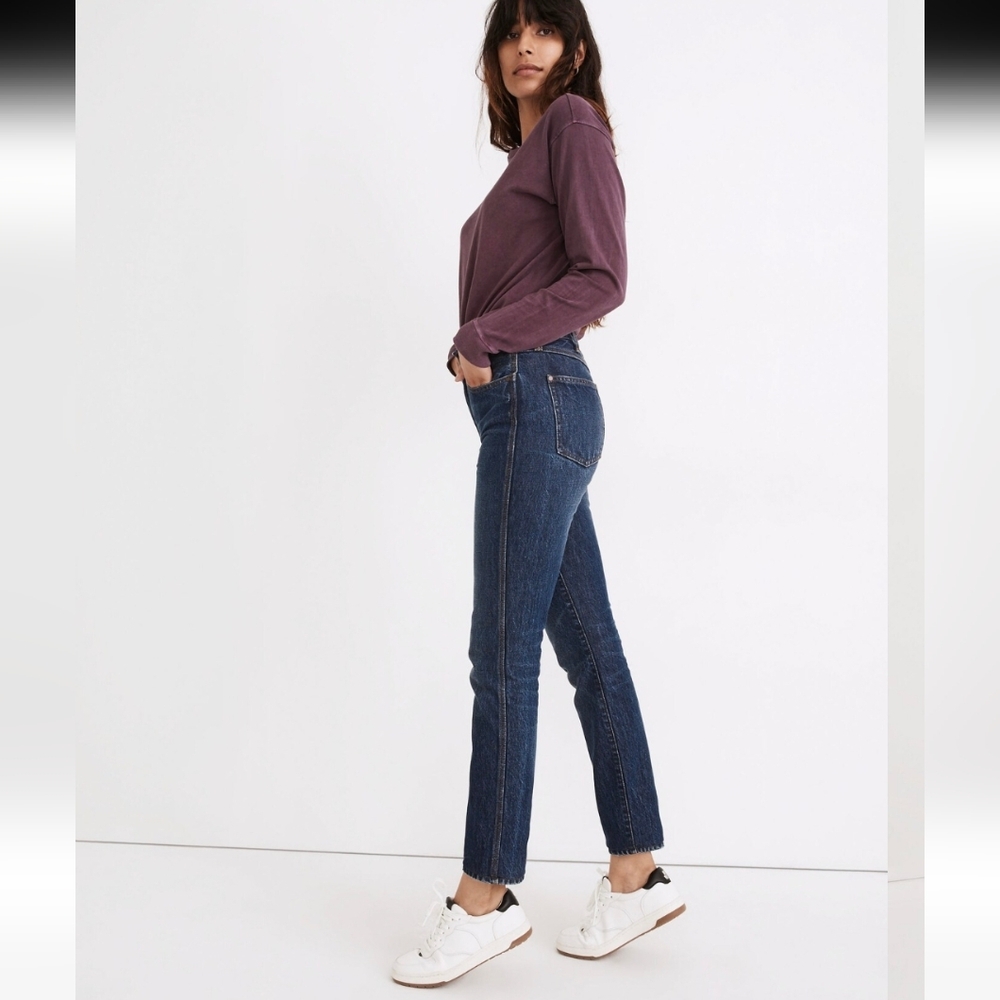 Madewell Women's Perfect Vintage Full-Length Dark Wash Jeans, Size 25
